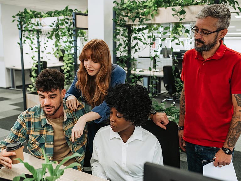 Marketing and sales research team